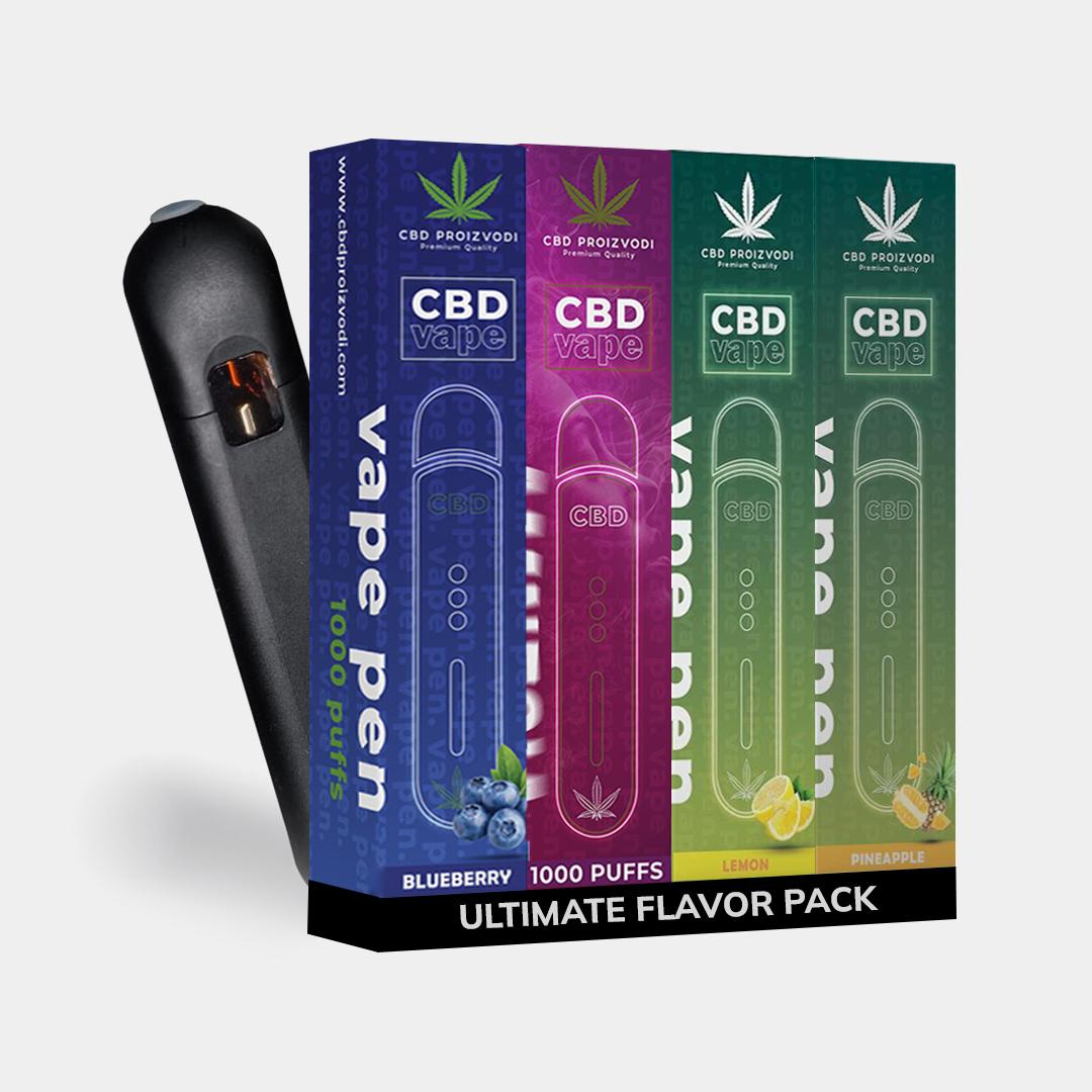 CBD Vape Pen 4ml Ultimate Flavor Pack