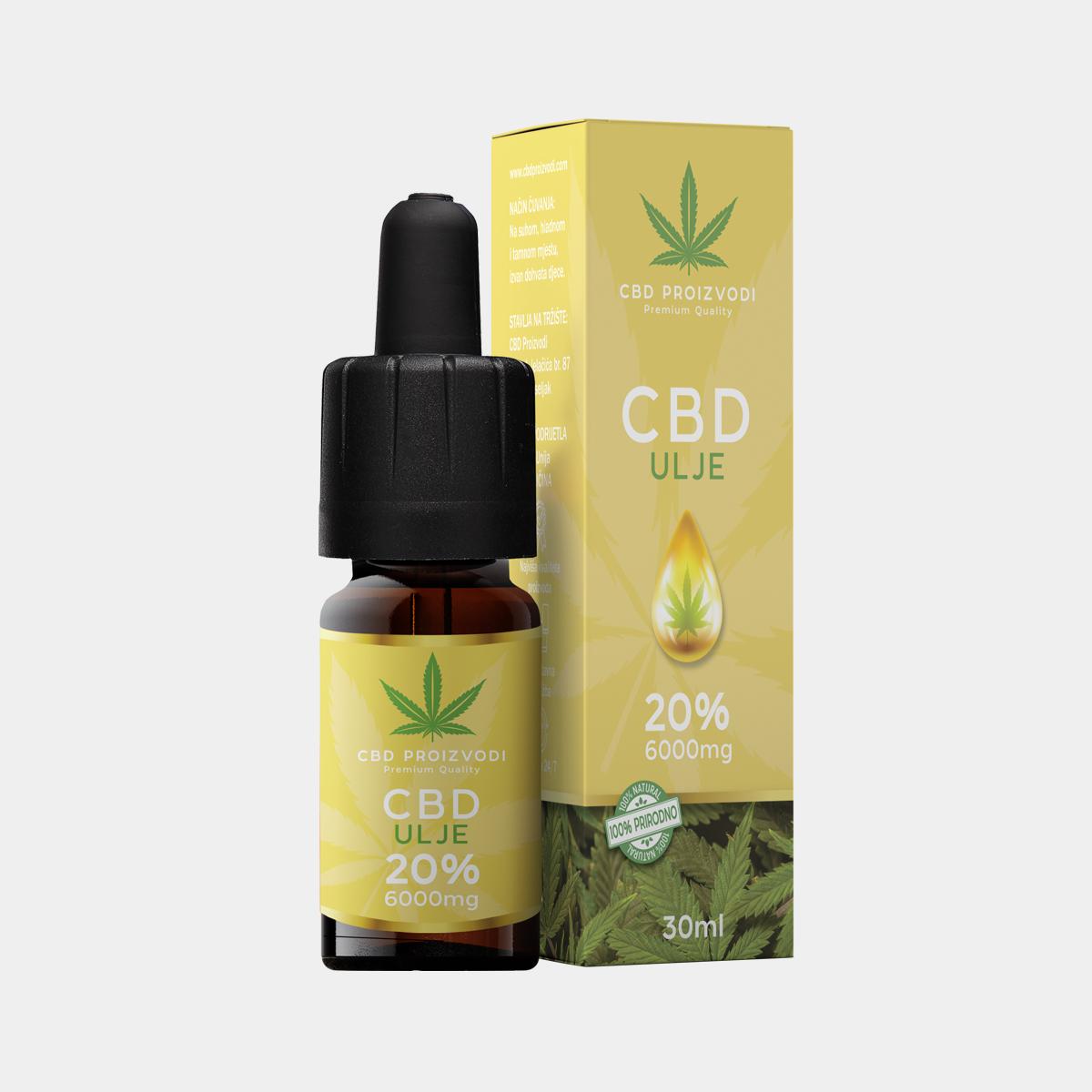 CBD ulje 30ml 20% 6000mg. CBD-a