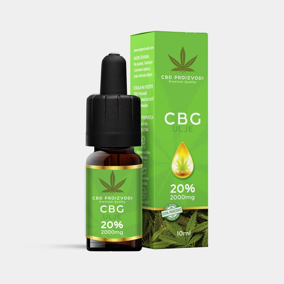 CBG ulje 10ml 20% 2000mg.