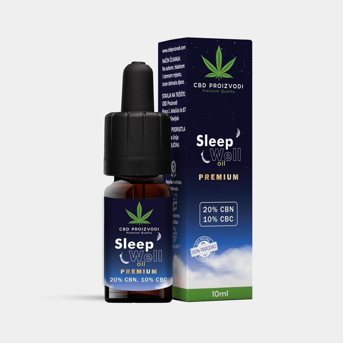 Sleep Well Premium 10ml 20% CBN + 10% CBC (3000mg.)