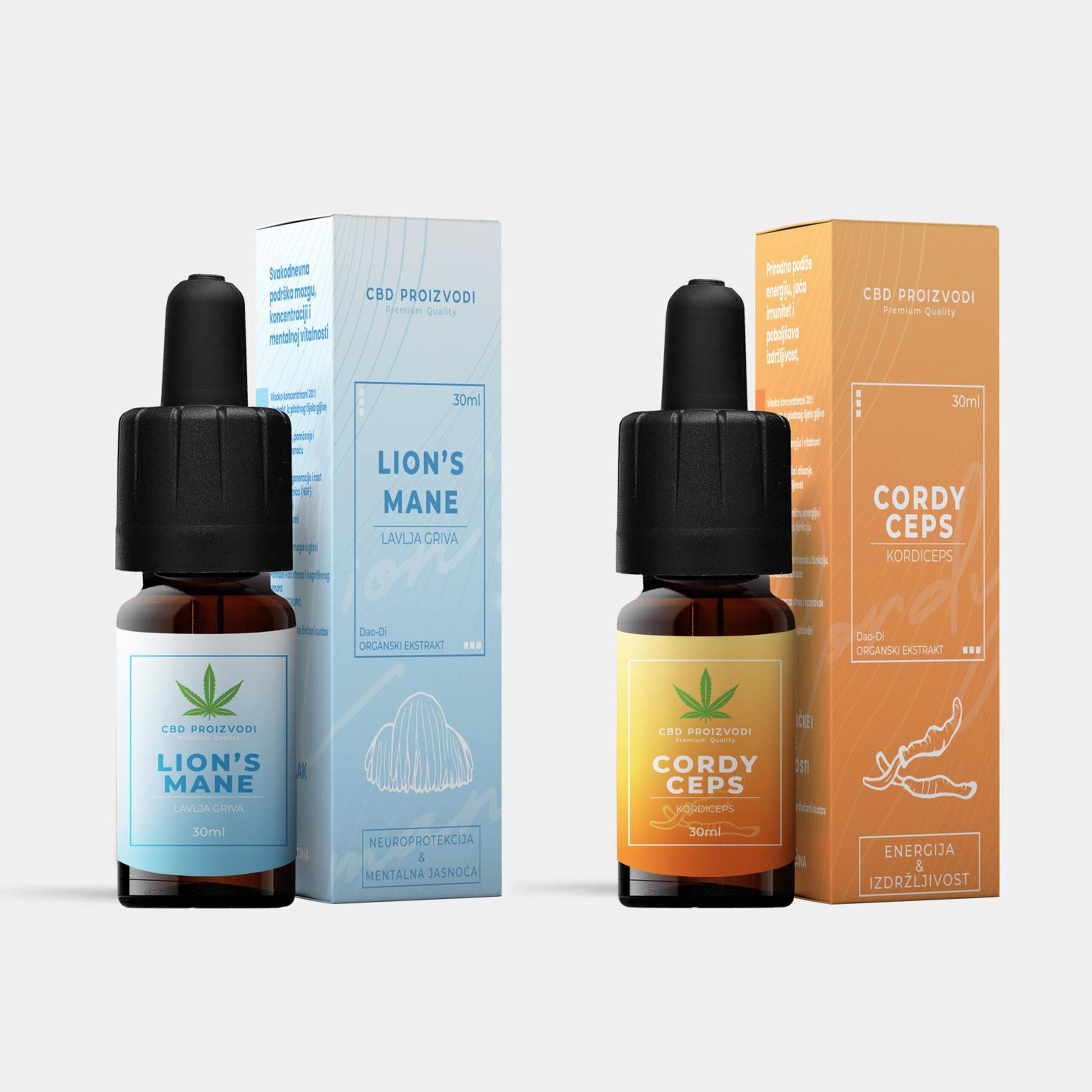 NEURO REGENERATION PACK - Lavlja griva + Cordyceps